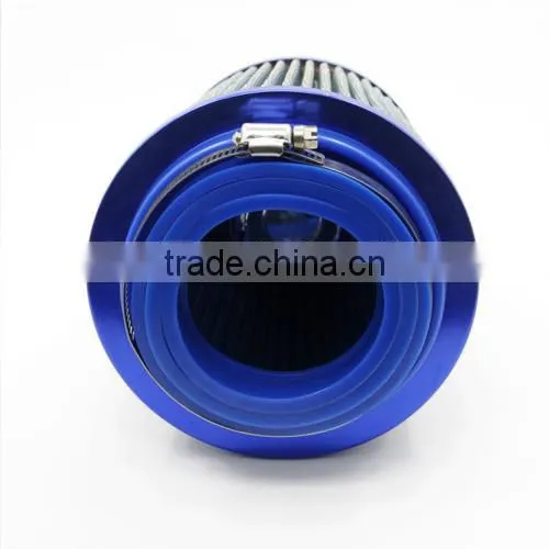 Universal Auto Car Air Filter Cold Air Intake 3" 76-88-100mm Round Tapered