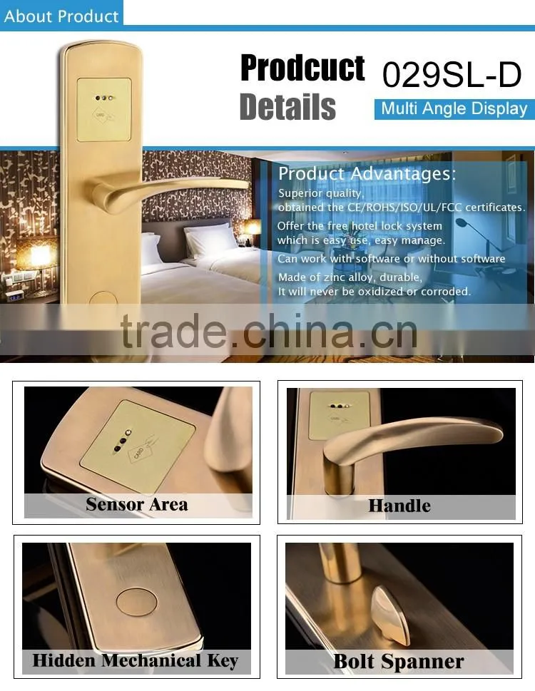 new premium digital hotel lock with free management system