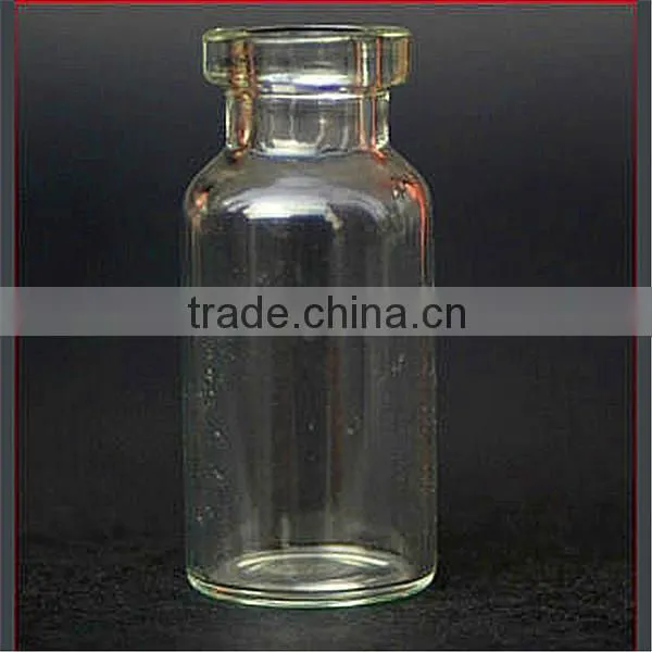 Clear injection vials made of low botosilicate glass tubing