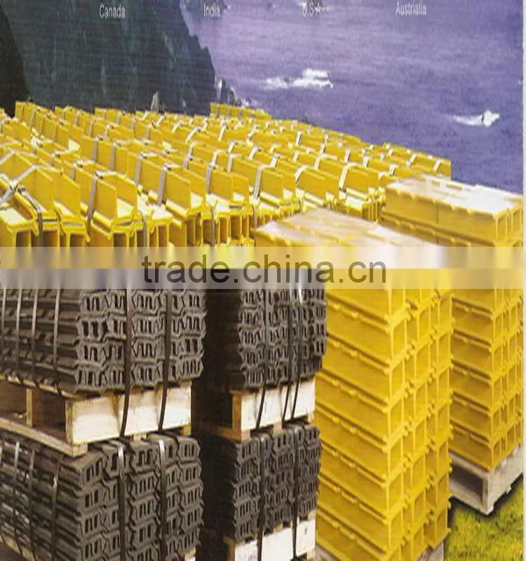 Steel track pad, singe grouser for excavator KOMATSU undercarriage spare parts