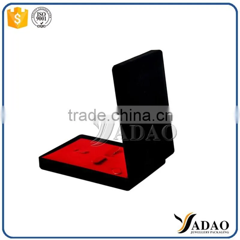 Top quality luxury black retail jewelry package boxes