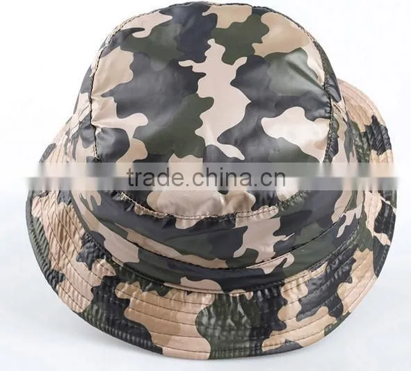funny outdoor camo bucket hat for sale 100% polyester waterproof custom camouflage bucket hats