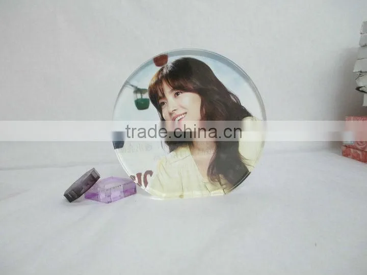 semi-circle acrylic magnetic photo frame