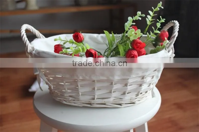 small wilow storage basket; wicker stock basket