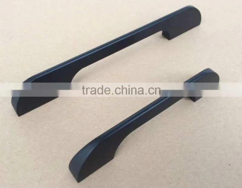 anodized black color finishing aluminum alloy furniture kitchen cabinet handle