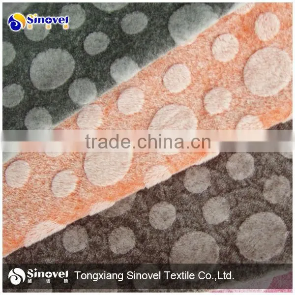 100% polyester normal velvet fabric/short hair velvet