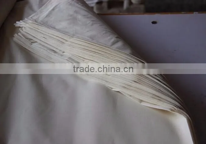white plain cotton canvas fabric