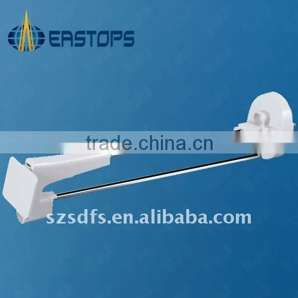 Locking security hook/hanger for slatwall