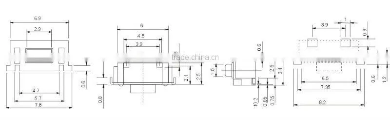 tactile micro switch TS-1112,smt/smd tactile switch