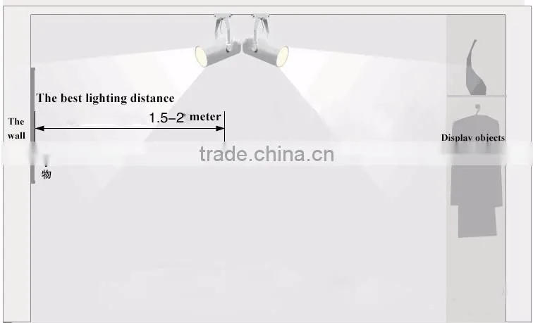Attractive decorative Adjustable Angle aluminum alloy led track spot light