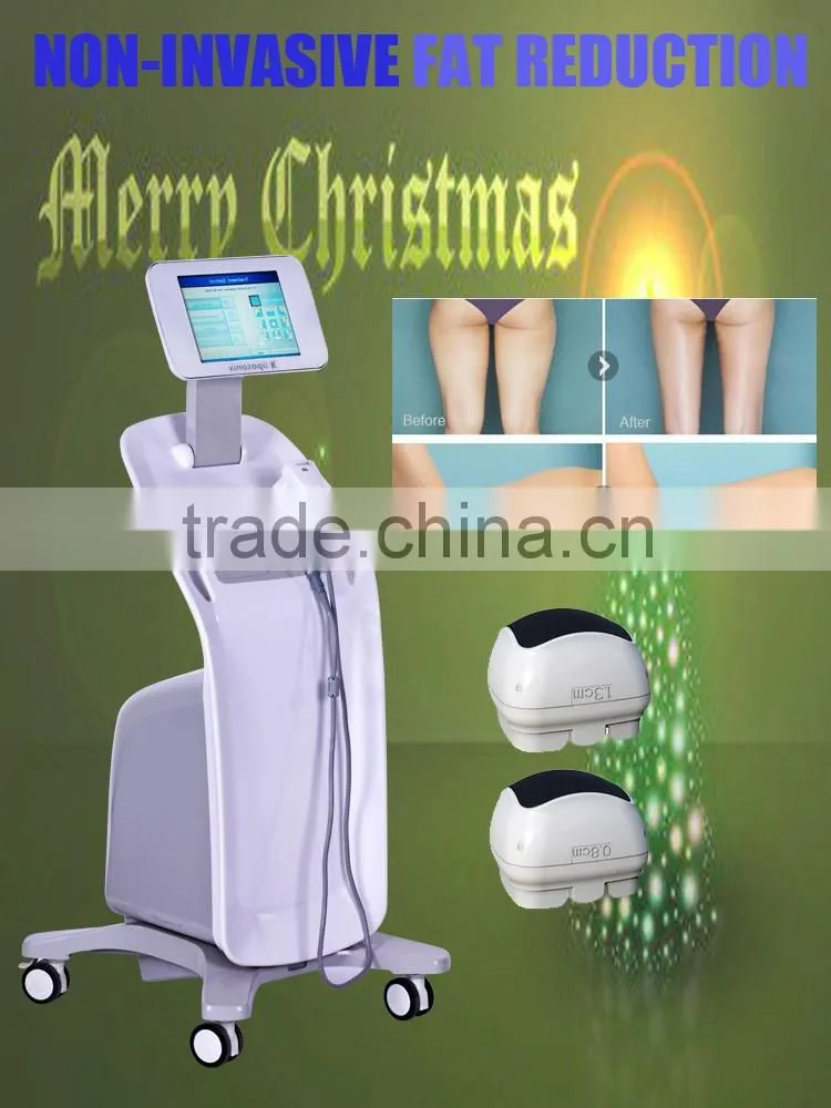 Merry christmas! professional high intensity focused ultrasound slimming weight balance lipo hifu machine