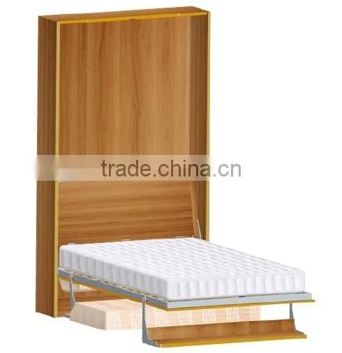 the most popular folding horizontal wall bed with sofa and bookshelf mechanism