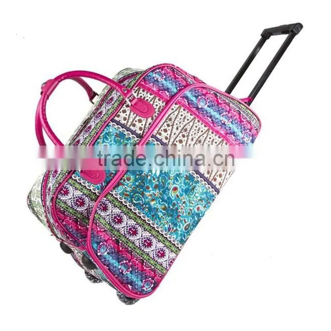 21 inch rolling fancy trolley bag