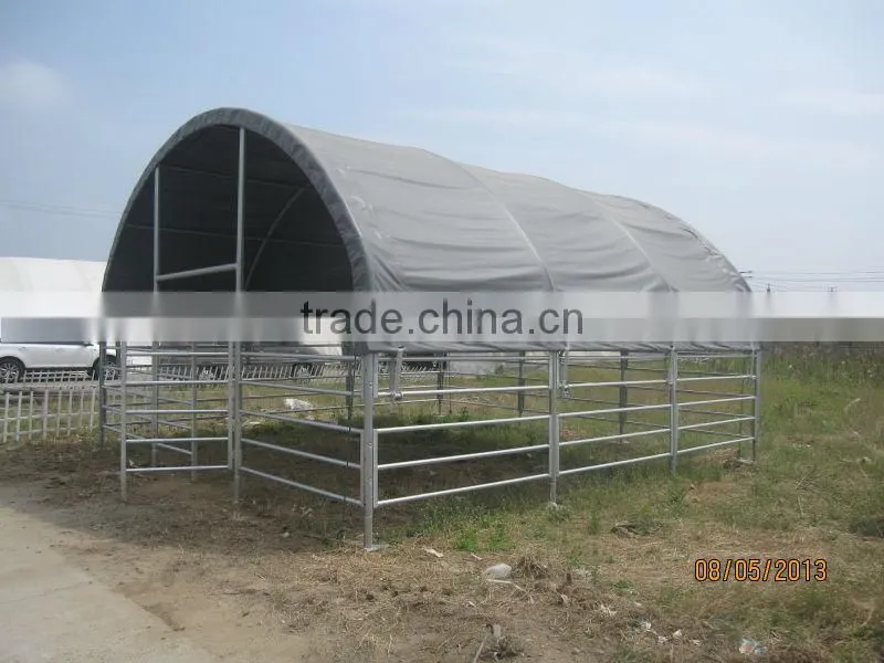 Horse stable with roof
