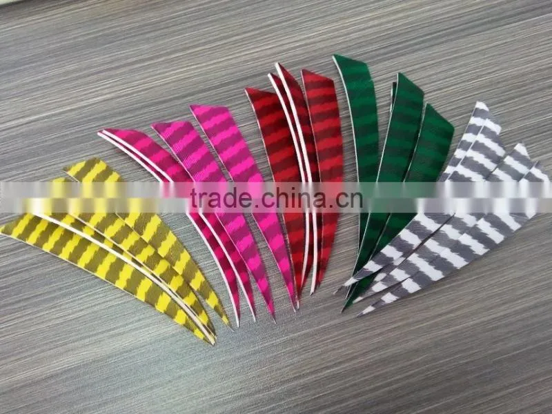 Archery Vanes And Stripe Feather Arrow For Archery Arrow Shooting