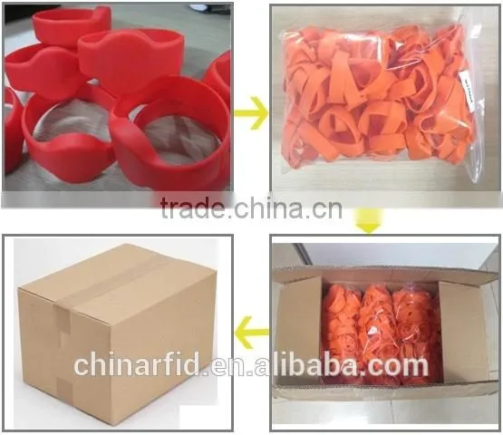 Original 1K Compatible RFID Cheap Event Wristbands with F08 Chip