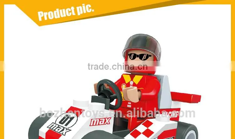 new products on China market mini blocks toy f1 racing car assembled toy car wholesale toys