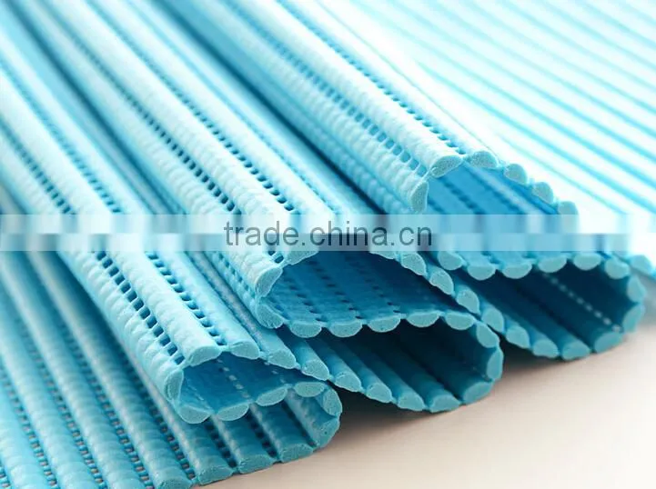 DIY stripes soft PVC anti-slip kitchen cupboard pad bathroom mat