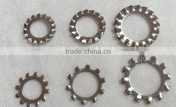 STAINLESS STEEL 201 304 EXTERNAL TOOTH LOCK WASHER WITH GOOD QUALITY