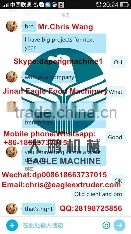 Snacks processing line