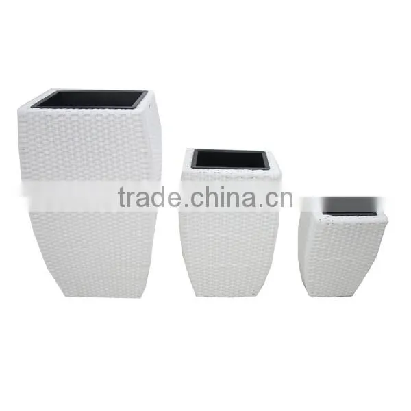 Decorative nursery planter garden natural rattan artificial flower pot