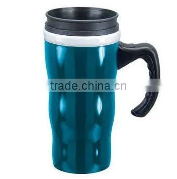 Tumbler thermos Chinese type Auto mug Bell Single wall Eco-friendly auto travel cup mug with handle
