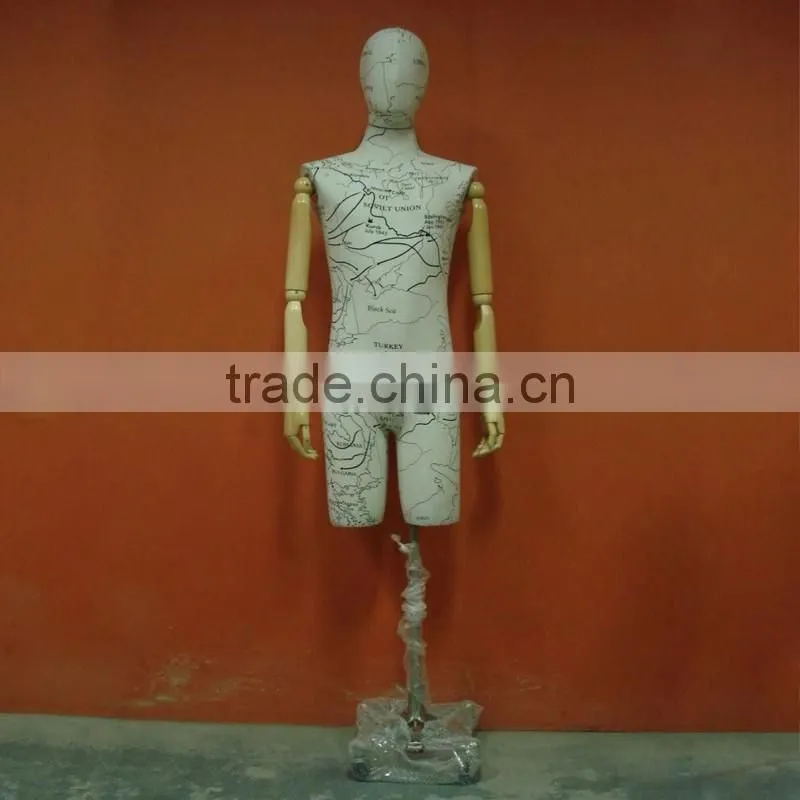 Fashion Suits Wooden Arms Fabric Male Mannequin Dress Form