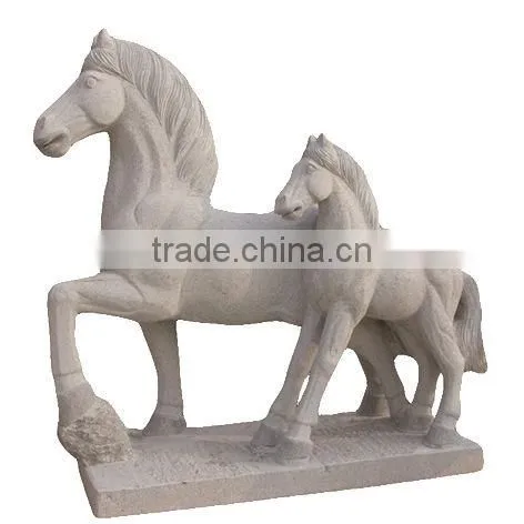 Hot Sale Ornament Granite Stone Horse Garden Statues