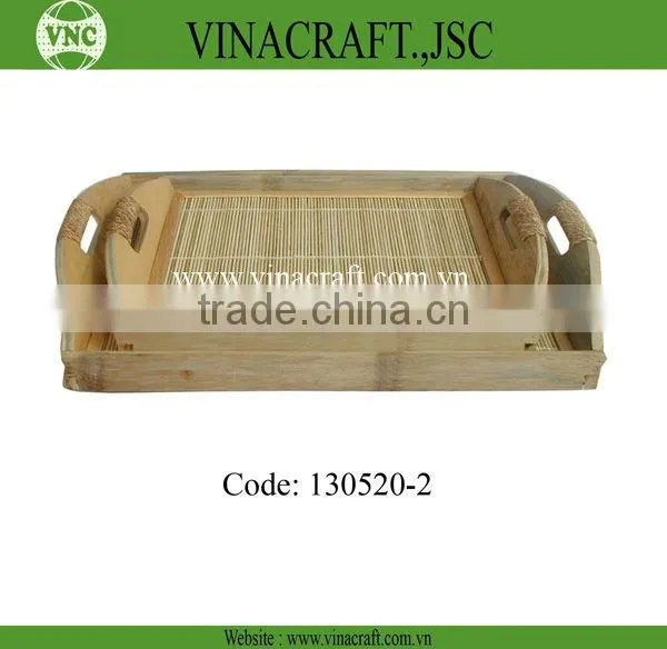 Rectangle Natural Bamboo Dishes for fruit