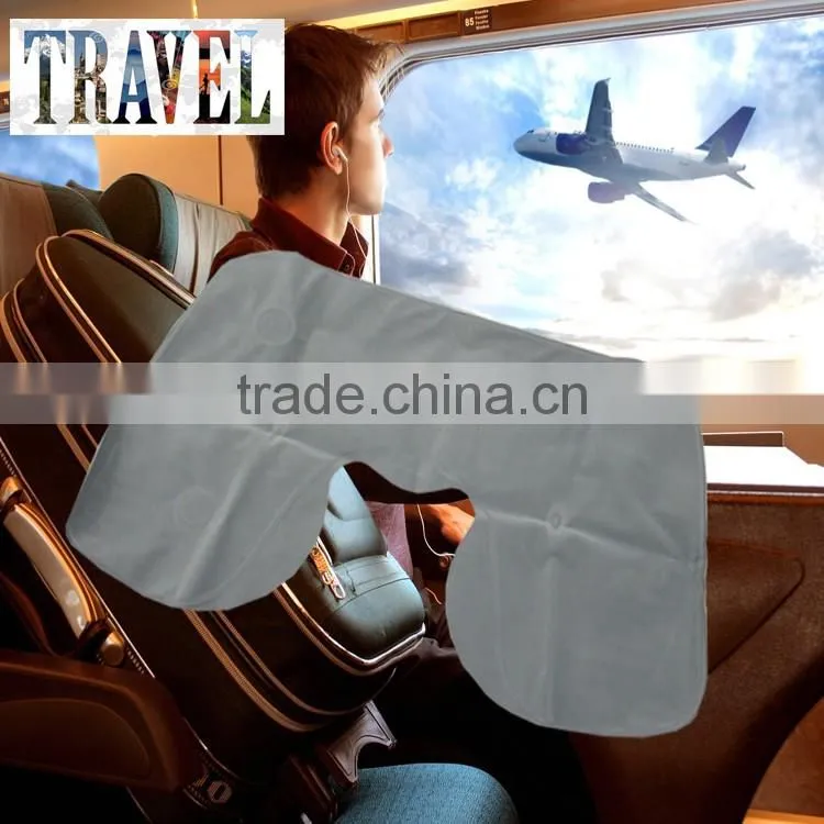 NEW Cheap and eco-friendly inflight sleeping set inflatable travel neck pillow