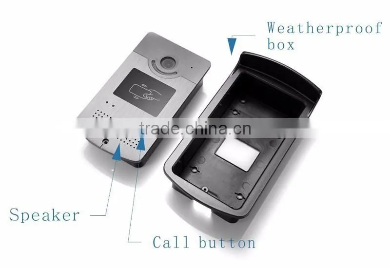 Cheap 7inch HD Video Camera Visual Doorbell, Card Open Lock Night Visual Wired Doorbell, Best Home Security System Doorbell