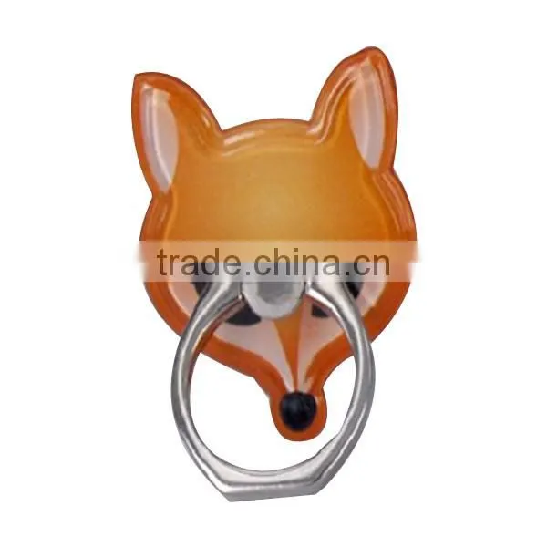New launch fox mobile phone holder, fox shaped plastic ring holder