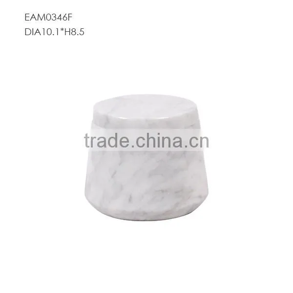 Unique marble mini carrara candle jars from craft factory direct sale