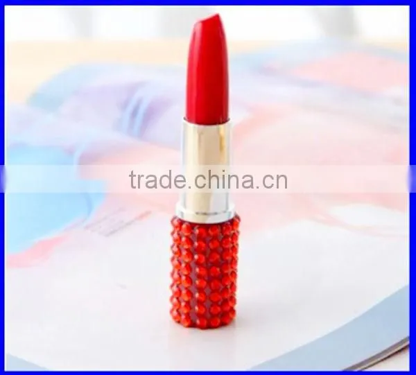 Gift Stationery lipstick point pen with diamond