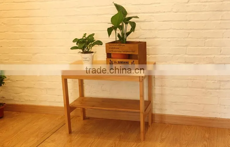 Low moq low price size customized solid wood zakka rack