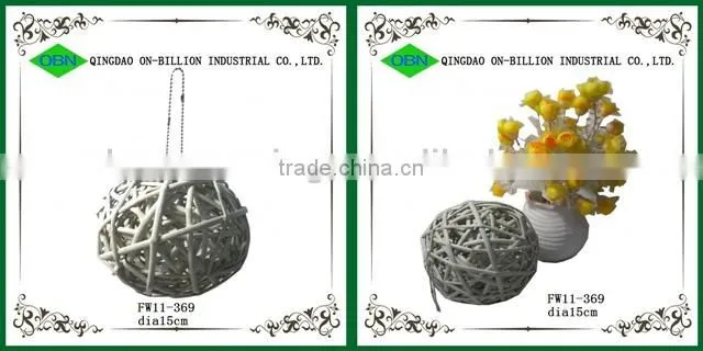 Beautiful handmade wicker christmas decorations