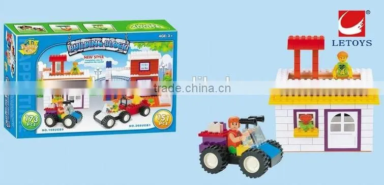 educational plastic toys block Super quality plastic building blocks plastic building connector toys for kids