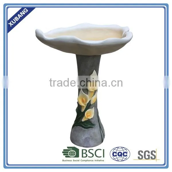 Landscaping flower shape Birdbath, Bird feeder