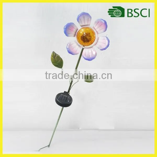 YS14267 garden stick with a solar light for garden decoration