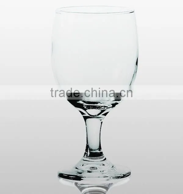 Hot sale clear glass cup drinking golet water goblet