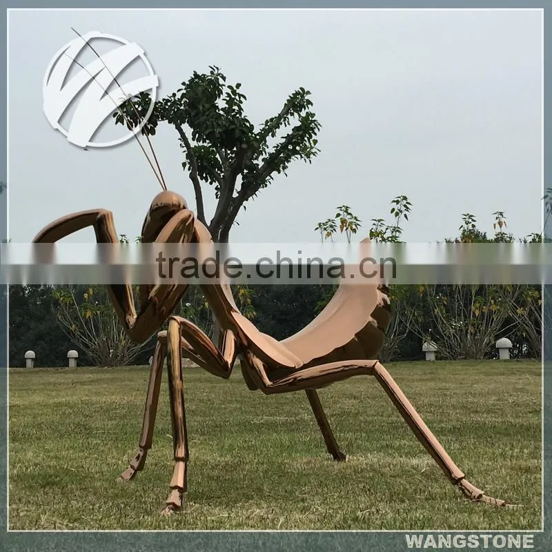 Stainless Steel Ti-coated Ant Decor Sculpture