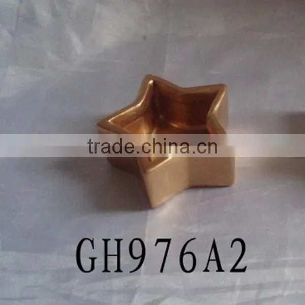 Ceramic star shape candle holder candle jar for candle