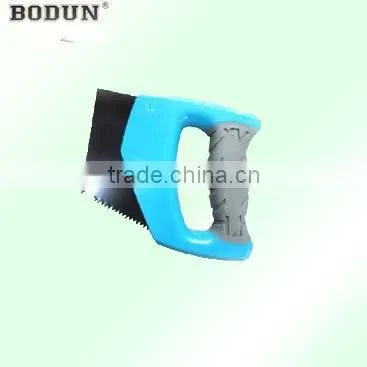B9015 good quality rubber handle hand saw black saw