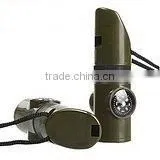 7 in 1 whistle compass with multifunction for survival