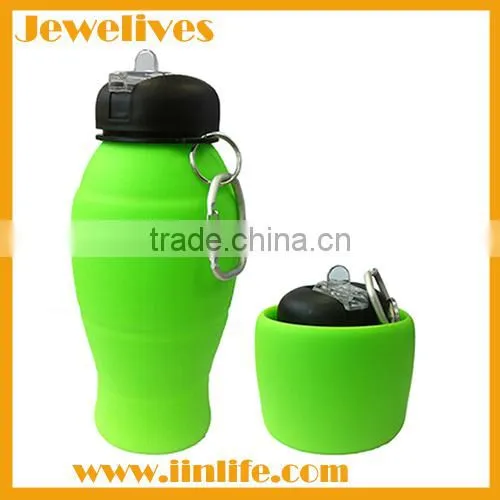Shenzhen Jewelives 600ML silicone water bottle for outdoors