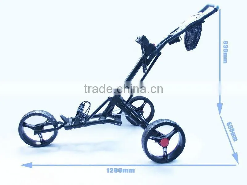 3 Wheel Golf Cart Hand Push Golf Trolley