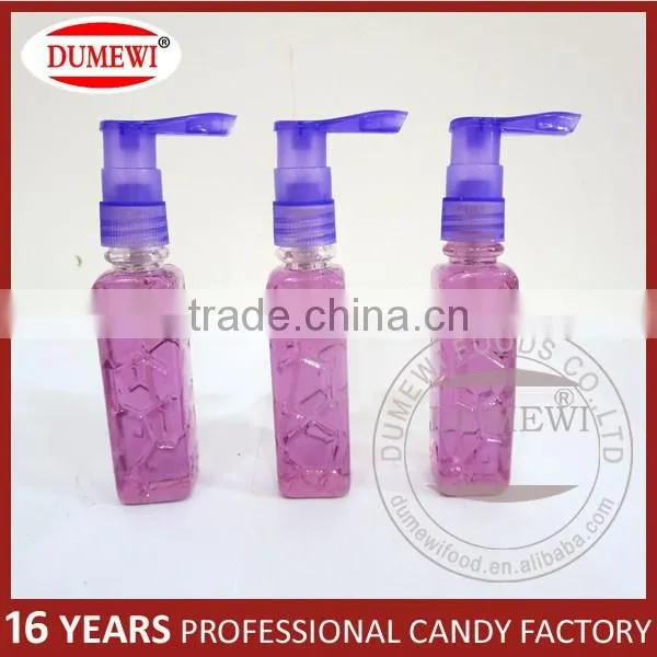 Halal Square Bottle Sour Fruit Liquid Spray Candy Drink