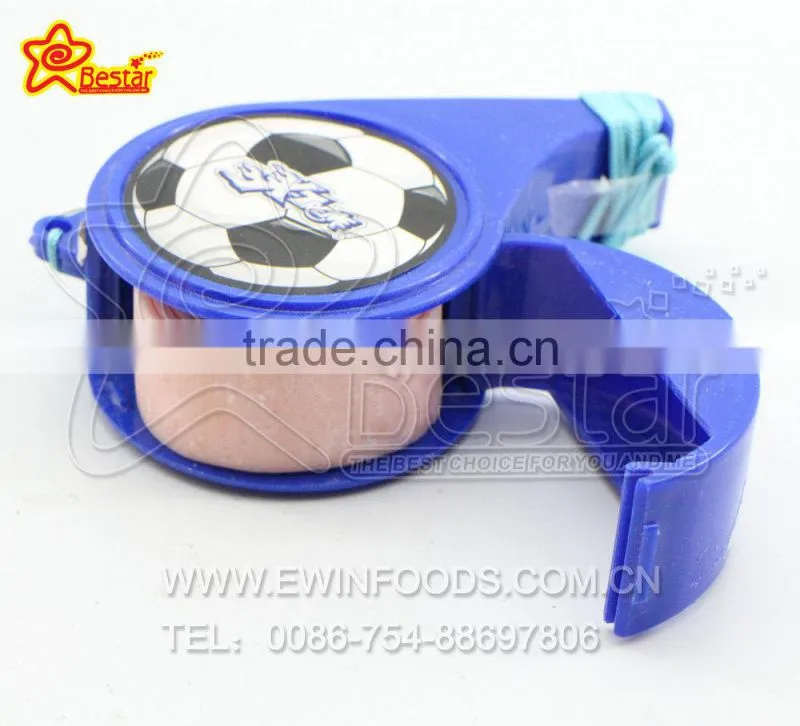 Fruit Flavor Football Whistle Bubble Gum Roll