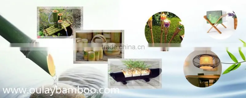 Custom green bamboo garden water fountains /water spouts