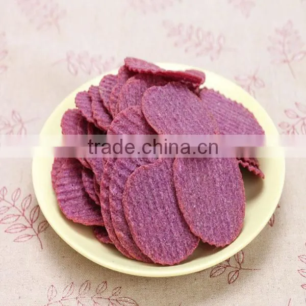 Baked Purple potato snack